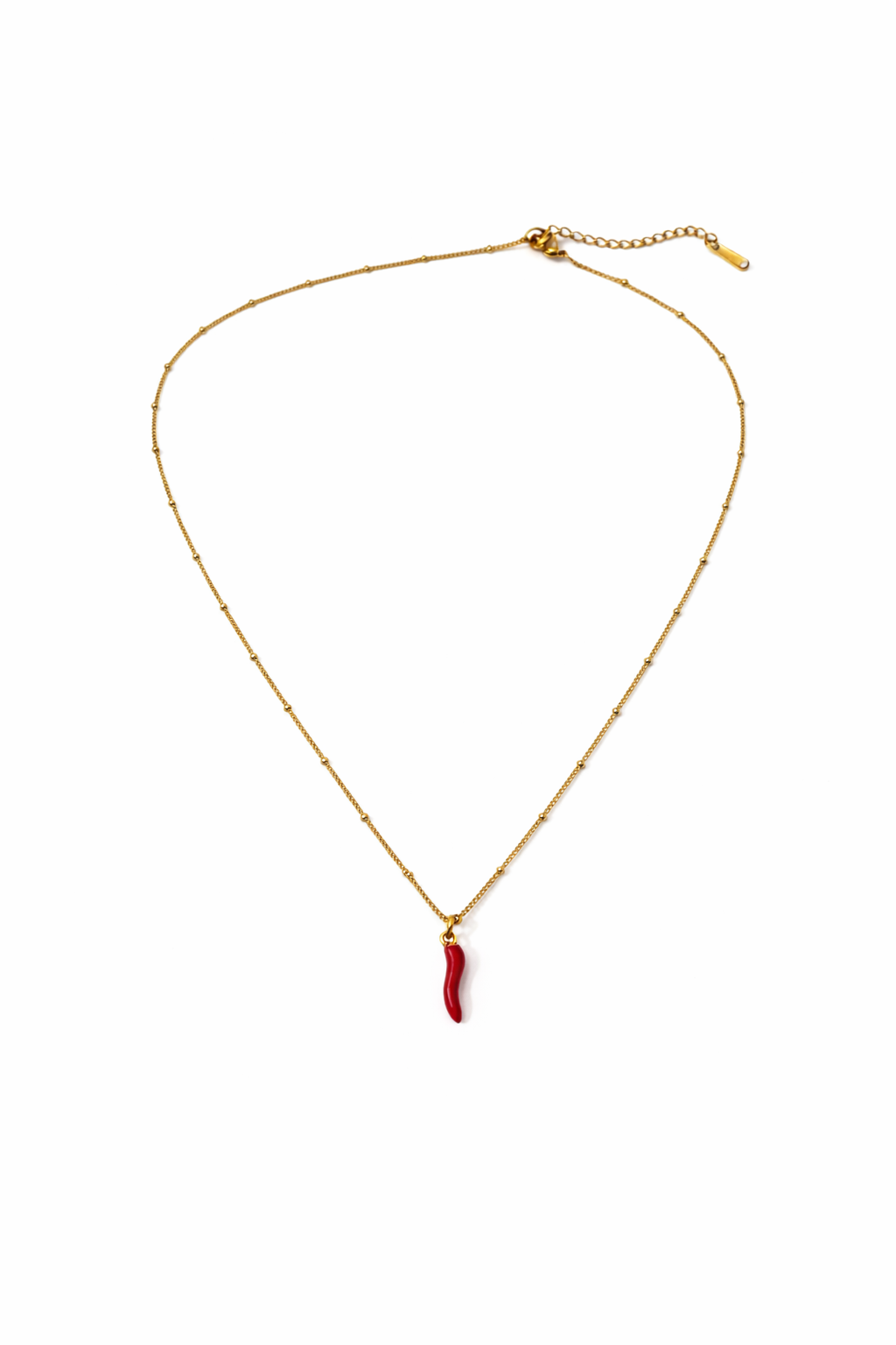 Rosso Oro Luck Pendant Necklace