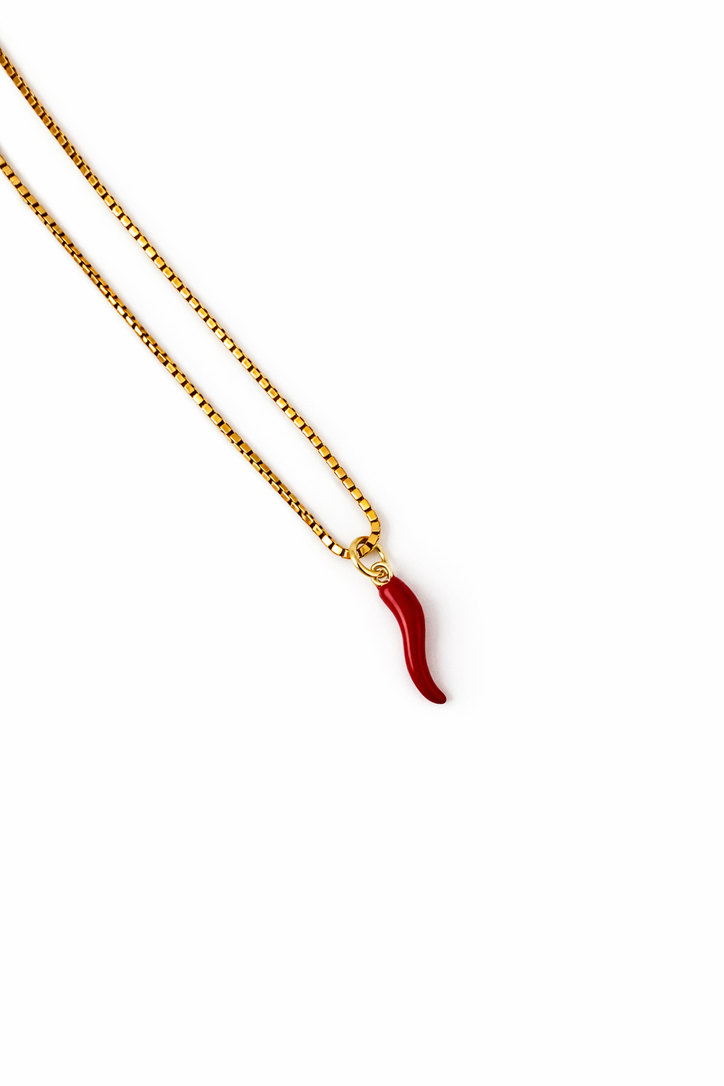 18mm Red Cornicello Pendant