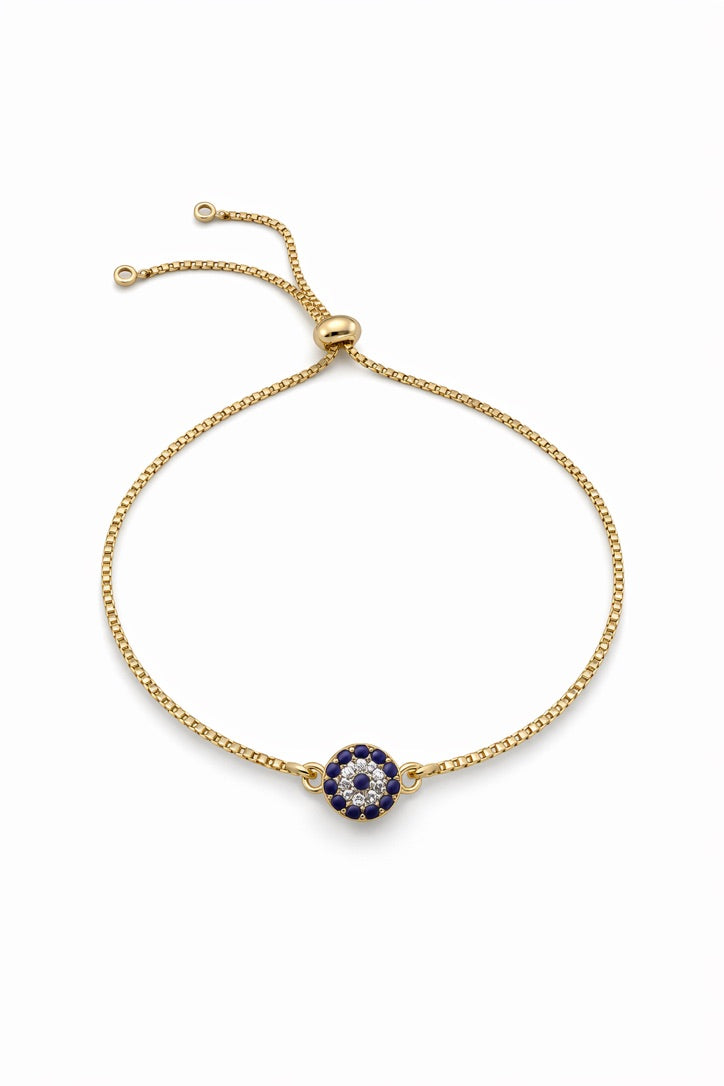 18K Gold Plated Evil Eye Bracelet